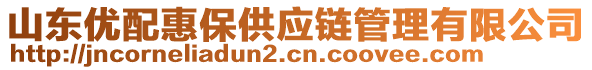 山東優(yōu)配惠保供應(yīng)鏈管理有限公司