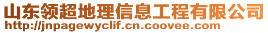 山東領(lǐng)超地理信息工程有限公司