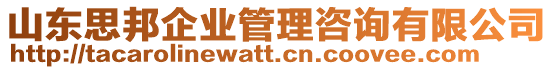 山東思邦企業(yè)管理咨詢有限公司