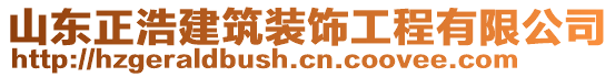 山东正浩建筑装饰工程有限公司