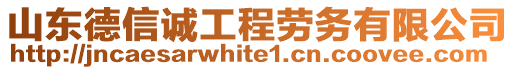 山東德信誠工程勞務有限公司