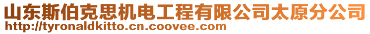 山東斯伯克思機(jī)電工程有限公司太原分公司