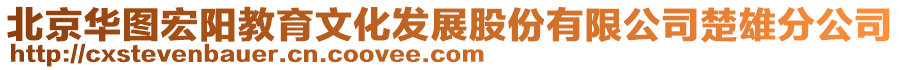 北京華圖宏陽教育文化發(fā)展股份有限公司楚雄分公司