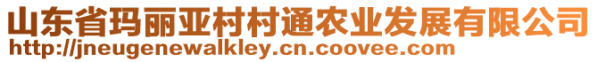 山東省瑪麗亞村村通農(nóng)業(yè)發(fā)展有限公司