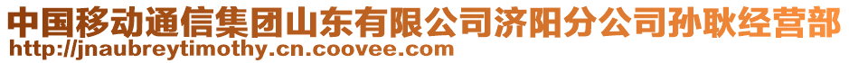 中國(guó)移動(dòng)通信集團(tuán)山東有限公司濟(jì)陽(yáng)分公司孫耿經(jīng)營(yíng)部