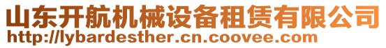 山東開航機(jī)械設(shè)備租賃有限公司