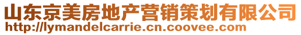 山東京美房地產(chǎn)營銷策劃有限公司