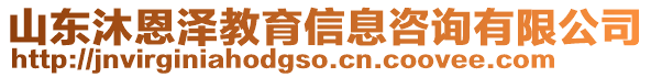 山東沐恩澤教育信息咨詢有限公司