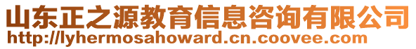 山東正之源教育信息咨詢有限公司