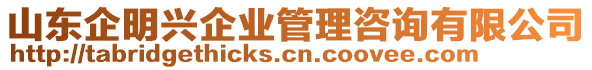 山東企明興企業管理咨詢有限公司