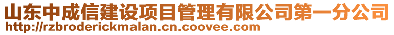 山東中成信建設(shè)項(xiàng)目管理有限公司第一分公司