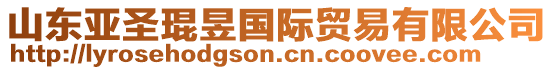 山東亞圣琨昱國(guó)際貿(mào)易有限公司