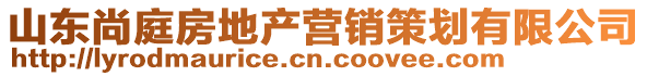 山東尚庭房地產(chǎn)營(yíng)銷策劃有限公司