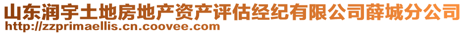 山東潤(rùn)宇土地房地產(chǎn)資產(chǎn)評(píng)估經(jīng)紀(jì)有限公司薛城分公司