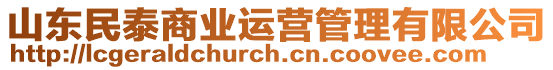 山東民泰商業(yè)運營管理有限公司