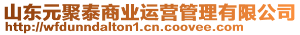 山東元聚泰商業(yè)運(yùn)營(yíng)管理有限公司