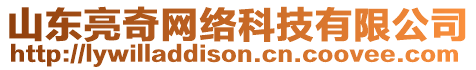 山東亮奇網(wǎng)絡(luò)科技有限公司