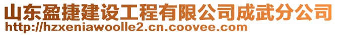 山東盈捷建設工程有限公司成武分公司