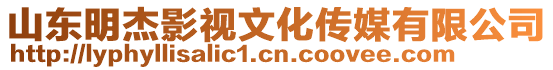山東明杰影視文化傳媒有限公司