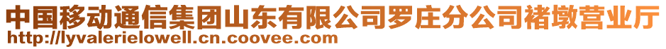 中国移动通信集团山东有限公司罗庄分公司褚墩营业厅