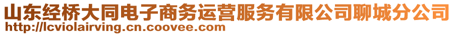 山東經(jīng)橋大同電子商務(wù)運(yùn)營(yíng)服務(wù)有限公司聊城分公司