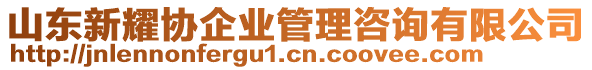 山東新耀協(xié)企業(yè)管理咨詢有限公司