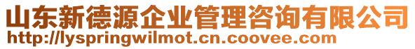 山東新德源企業(yè)管理咨詢有限公司