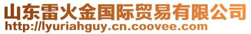 山東雷火金國際貿易有限公司
