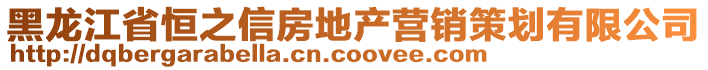 黑龍江省恒之信房地產(chǎn)營(yíng)銷策劃有限公司