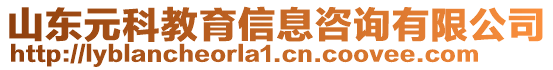 山東元科教育信息咨詢有限公司