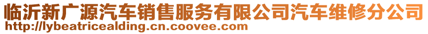 臨沂新廣源汽車銷售服務(wù)有限公司汽車維修分公司