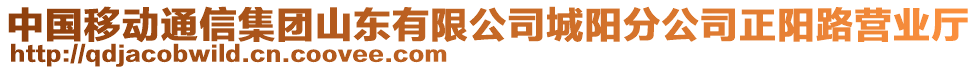 中國移動通信集團(tuán)山東有限公司城陽分公司正陽路營業(yè)廳
