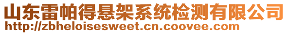 山東雷帕得懸架系統(tǒng)檢測有限公司