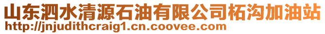 山東泗水清源石油有限公司柘溝加油站