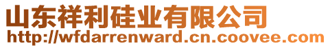 山東祥利硅業(yè)有限公司