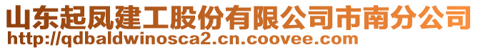 山东起凤建工股份有限公司市南分公司