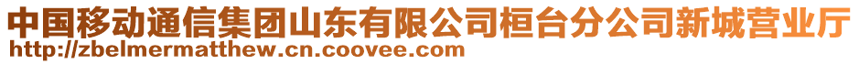 中國(guó)移動(dòng)通信集團(tuán)山東有限公司桓臺(tái)分公司新城營(yíng)業(yè)廳