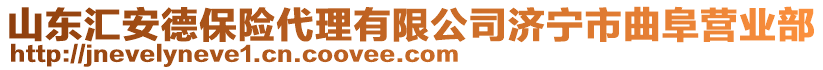 山東匯安德保險代理有限公司濟寧市曲阜營業(yè)部