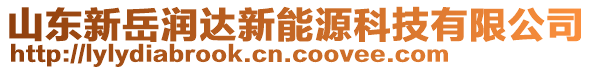 山東新岳潤達(dá)新能源科技有限公司