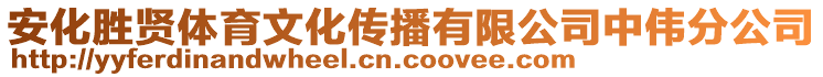 安化勝賢體育文化傳播有限公司中偉分公司