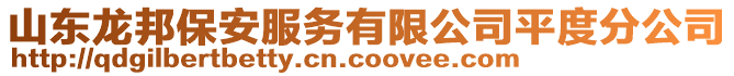 山東龍邦保安服務有限公司平度分公司