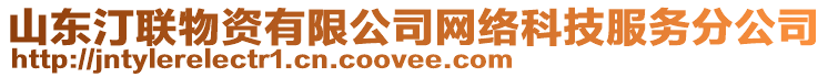 山東汀聯(lián)物資有限公司網(wǎng)絡(luò)科技服務(wù)分公司