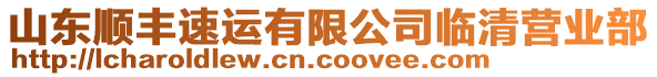 山東順豐速運(yùn)有限公司臨清營(yíng)業(yè)部