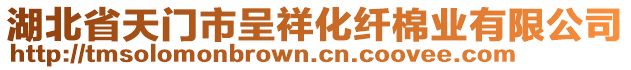 湖北省天門市呈祥化纖棉業(yè)有限公司