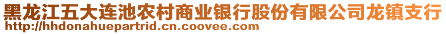 黑龍江五大連池農(nóng)村商業(yè)銀行股份有限公司龍鎮(zhèn)支行