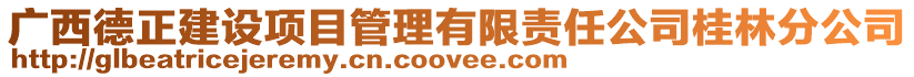 廣西德正建設項目管理有限責任公司桂林分公司