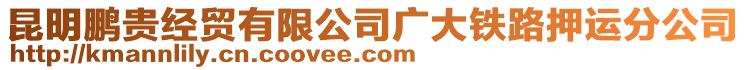 昆明鵬貴經(jīng)貿(mào)有限公司廣大鐵路押運(yùn)分公司