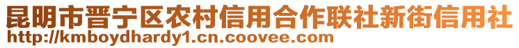 昆明市晉寧區農村信用合作聯社新街信用社