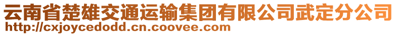 云南省楚雄交通運輸集團有限公司武定分公司