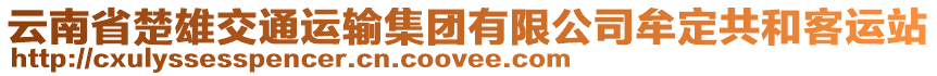 云南省楚雄交通運(yùn)輸集團(tuán)有限公司牟定共和客運(yùn)站